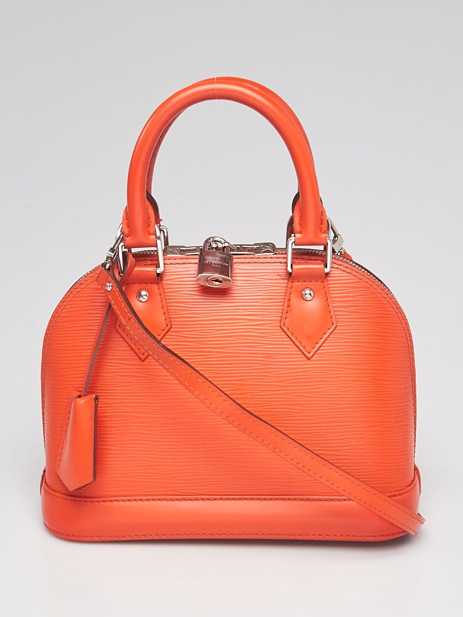 Louis Vuitton - Authenticated Alma Bb Handbag - Leather Orange Plain for Women, Never Worn
