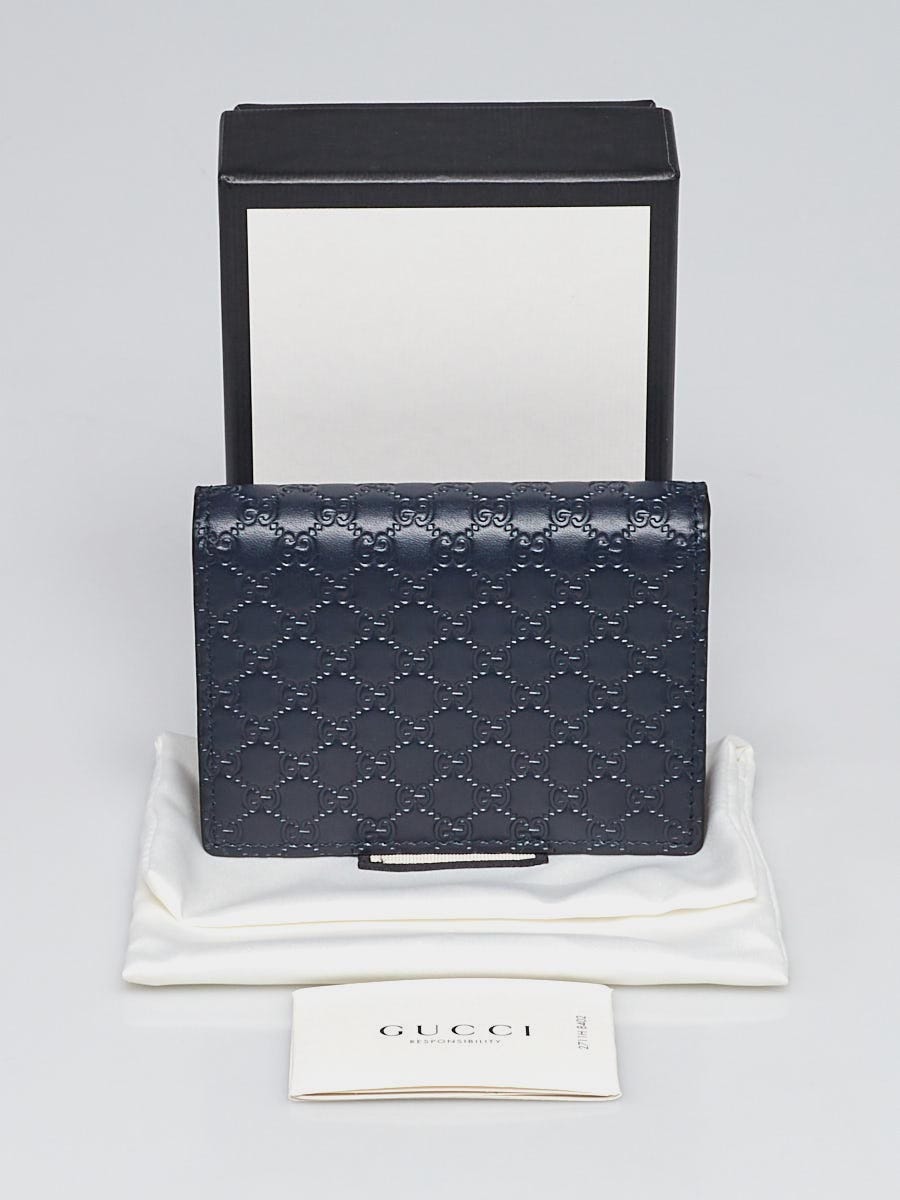 Gucci Gucci GG micro guccissima leather card holder