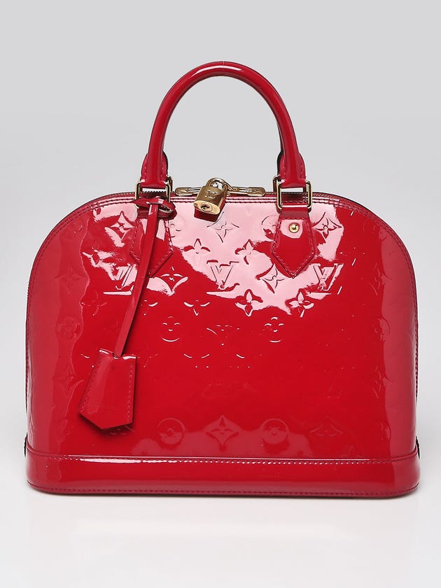 Louis Vuitton Rose Indian Monogram Vernis Alma PM Bag