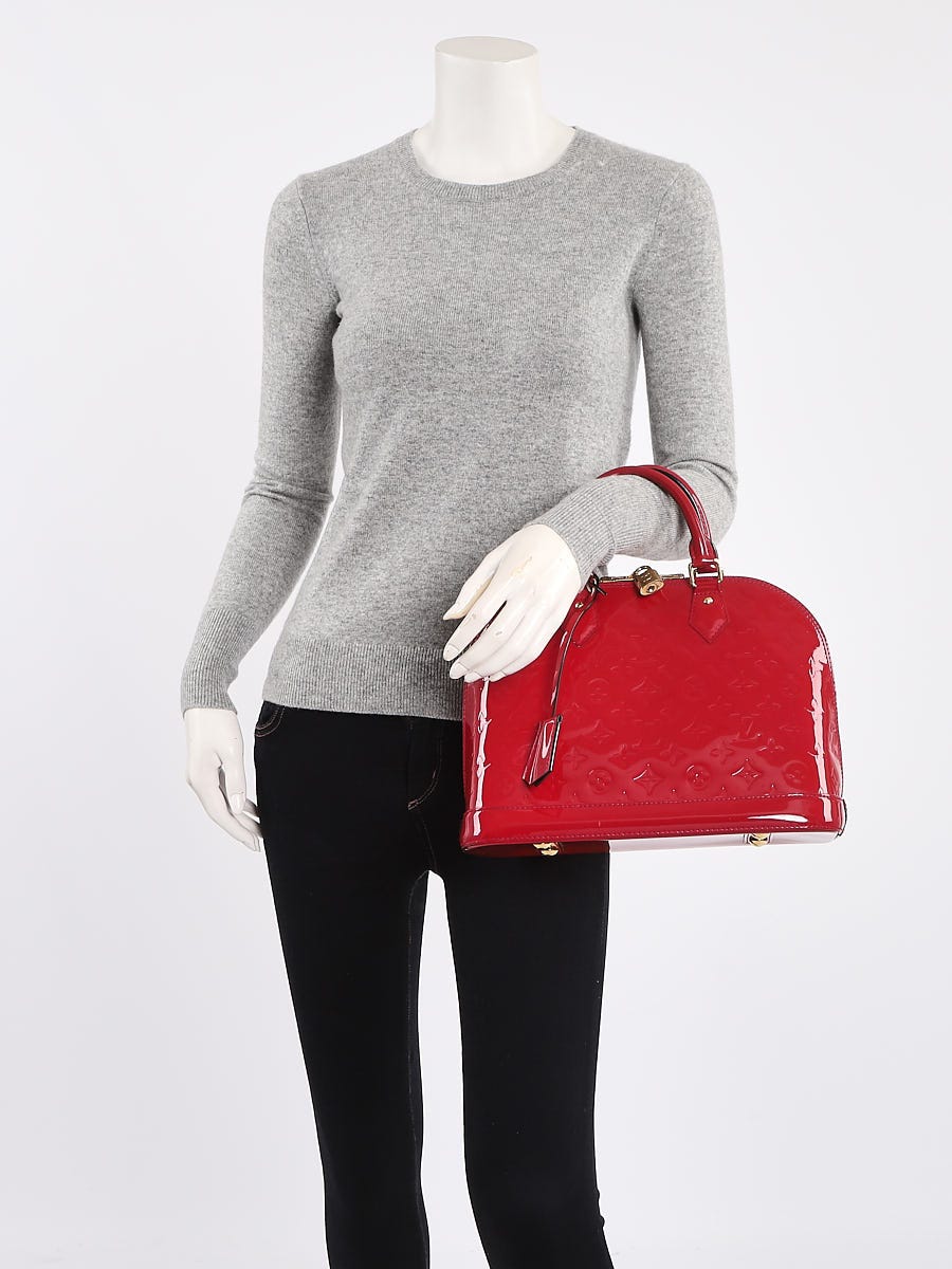 Louis Vuitton Rose Indian Monogram Vernis Alma PM Bag	