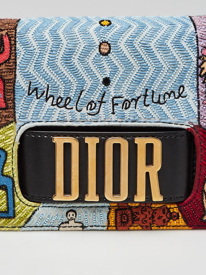 Christian Dior Multicolor Beaded Fabric Wheel of Fortune