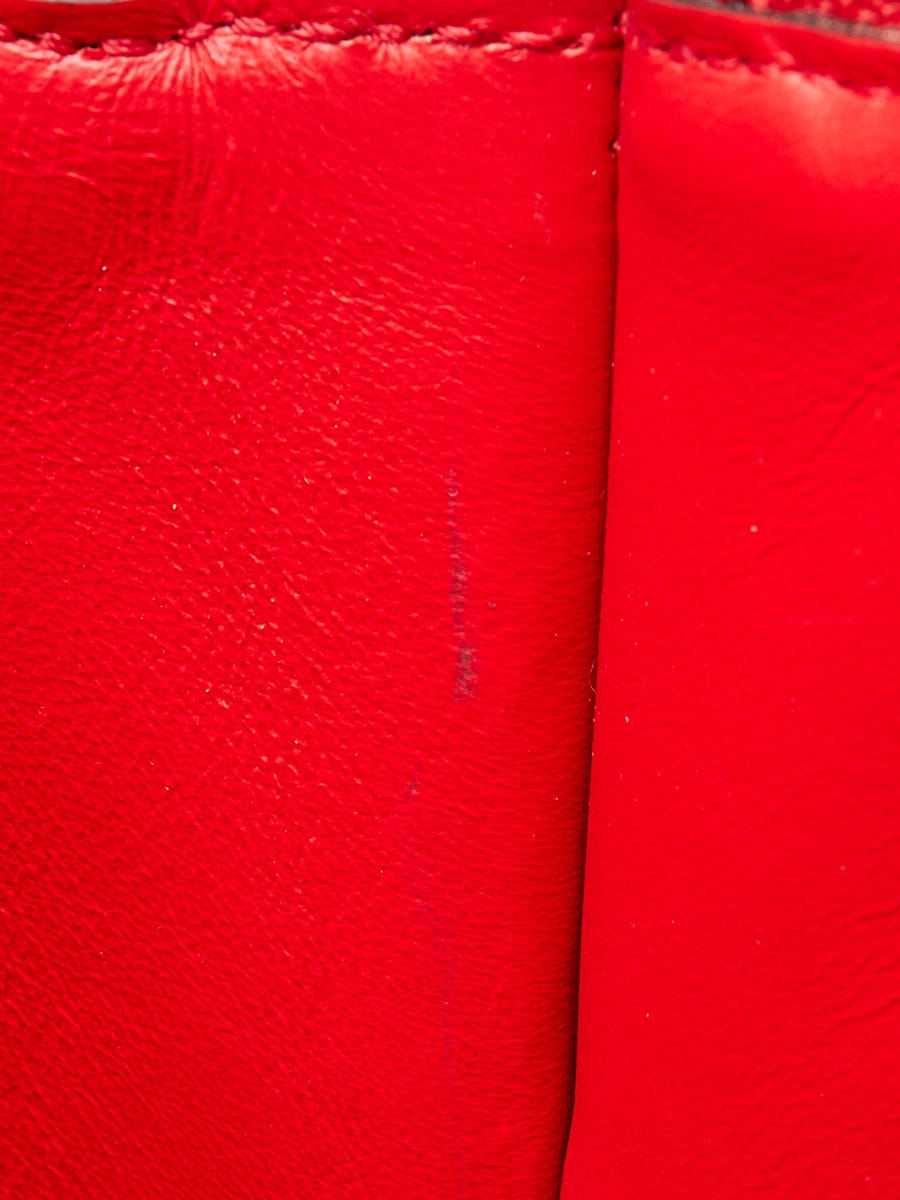 Louis Vuitton Red Leather Fabric, Lv Material leather Red