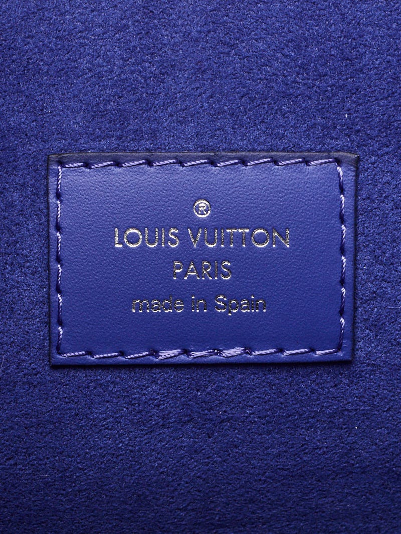 【yui】LOUIS VUITTONオレンジロゴ×ダークブルー Louis Vuitton Black Multicolor Epi Leather Neverfull MM NM Bag