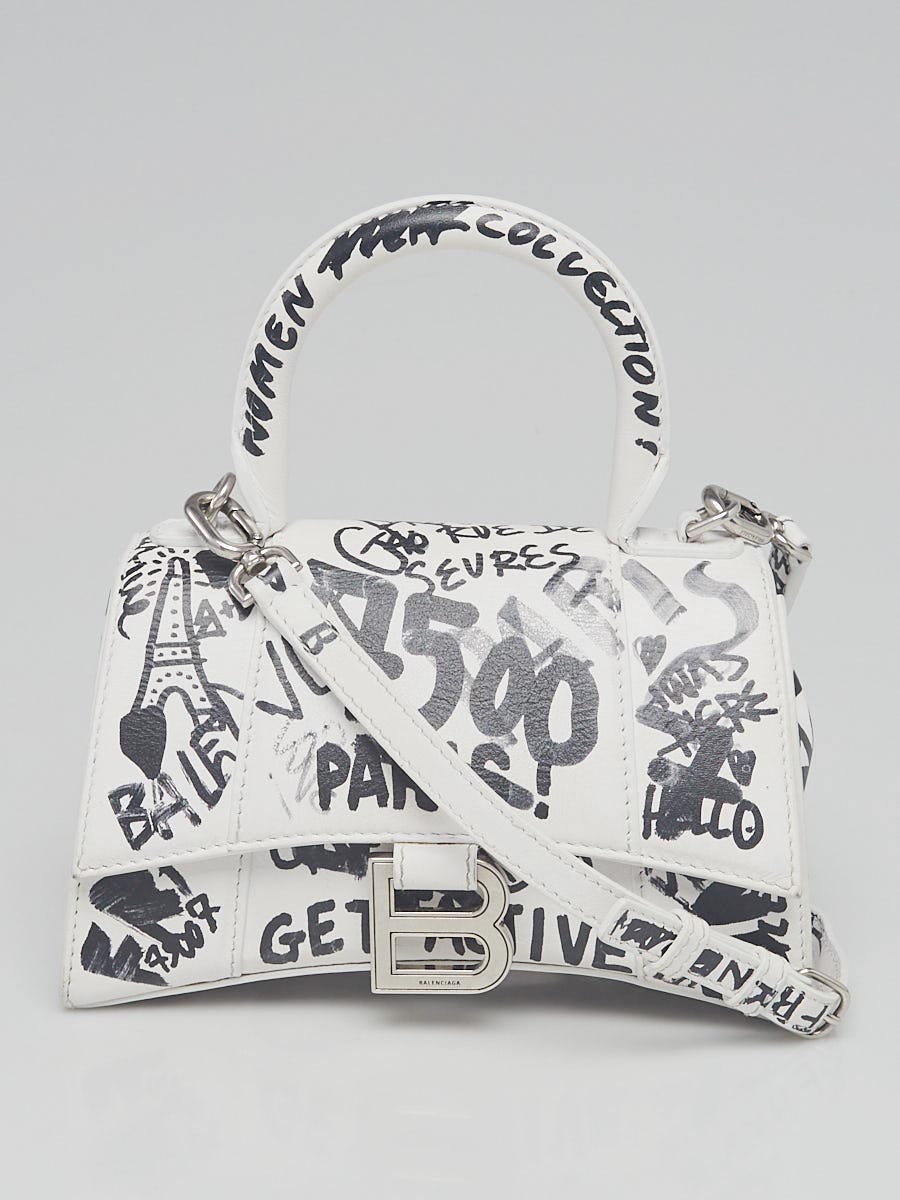 Balenciaga Hourglass XS top handle pink graffiti Luxury Bags  Wallets on  Carousell