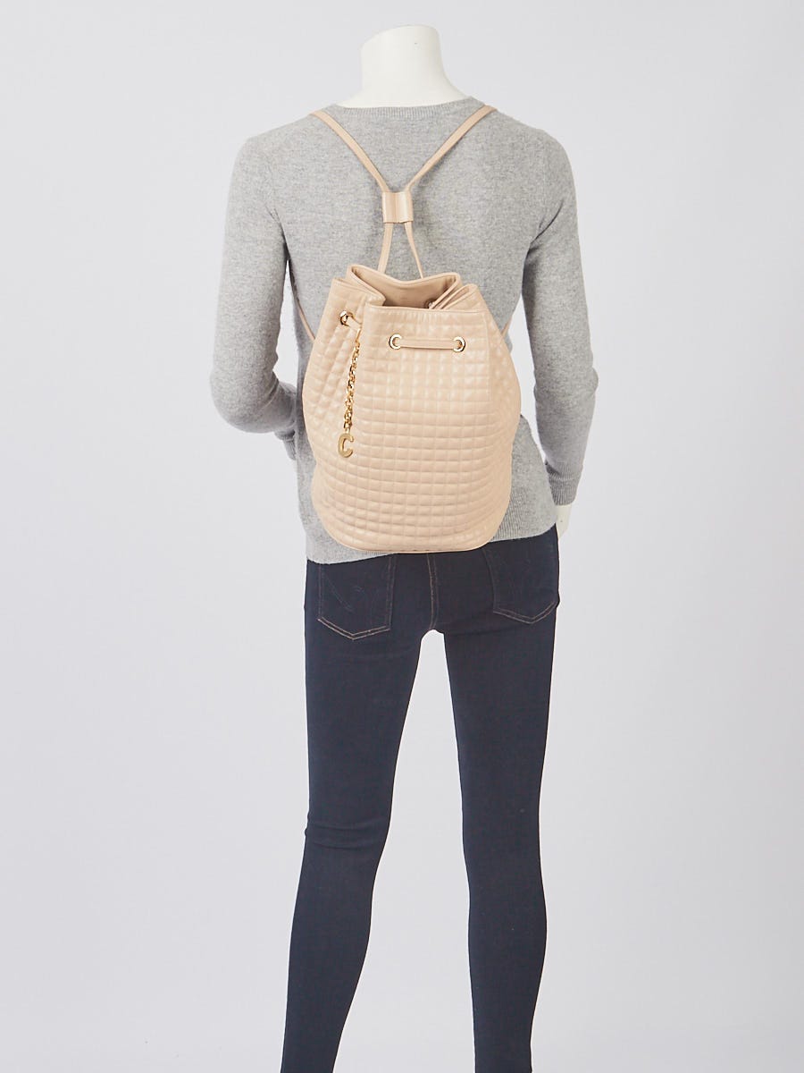 Celine quilted backpack deals