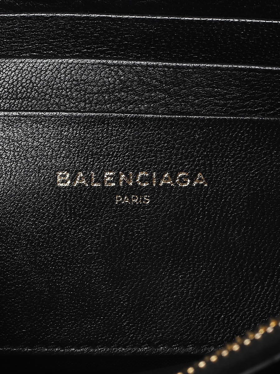 Balenciaga Black Quilted Leather Blanket Reporter XS