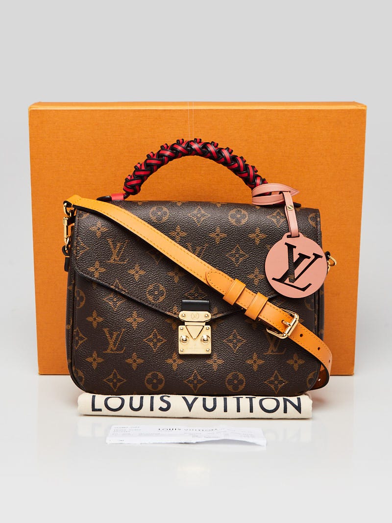 Louis Vuitton Monogram Canvas Braided Handle Pochette Metis Bag