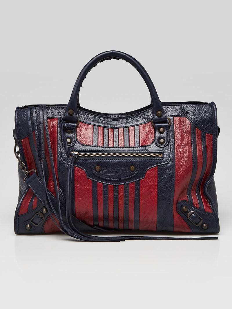 Balenciaga motorcycle 2025 bag navy