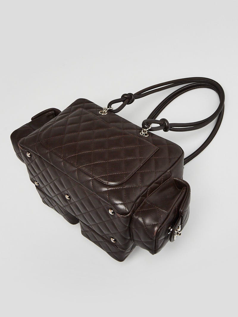 Chanel Pink Quilted Leather Ligne Cambon Reporter Bag - Yoogi's Closet
