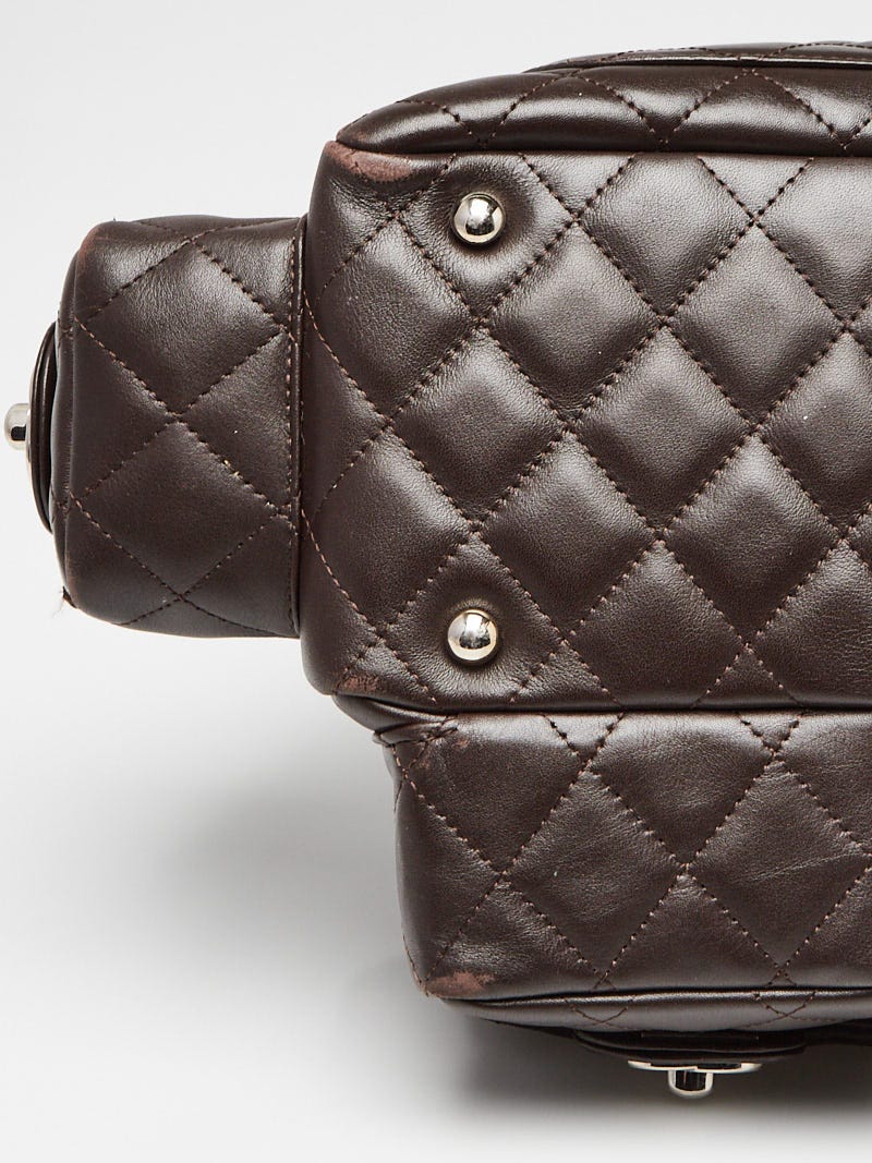 CHANEL ブラウン ヒップバッグ Chanel Brown Quilted Leather Ligne Cambon Reporter Bag