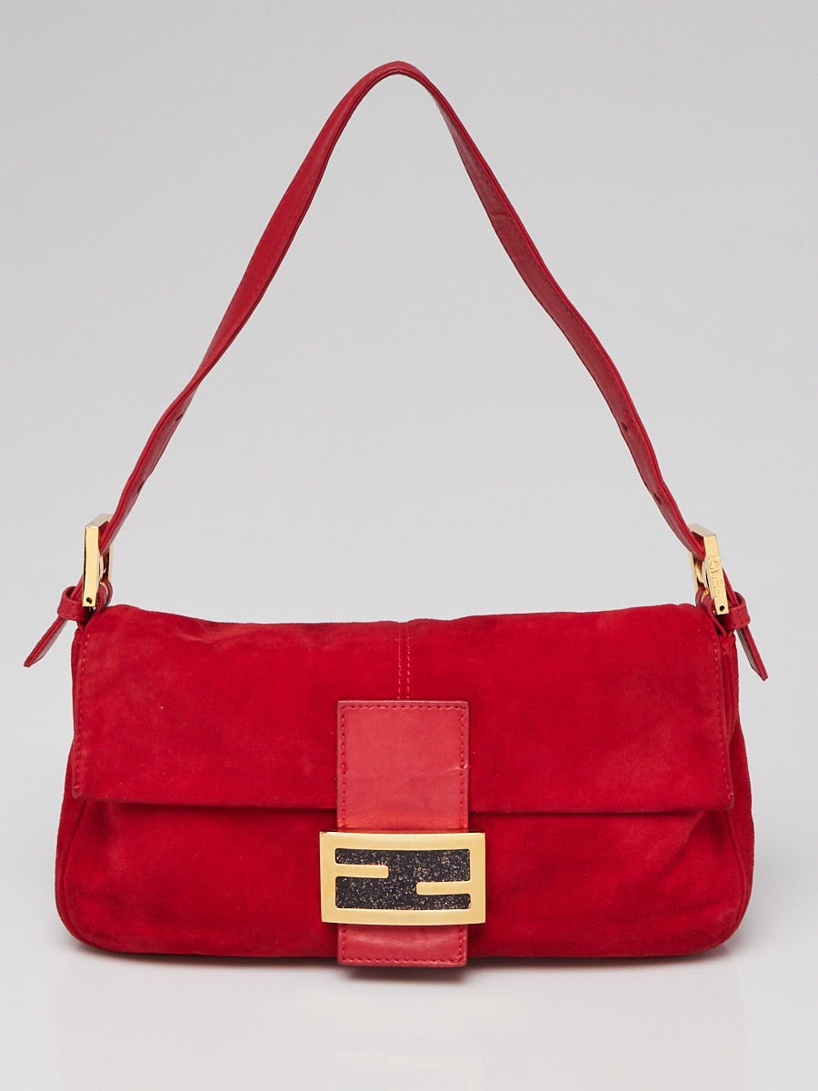 Red fendi baguette clearance