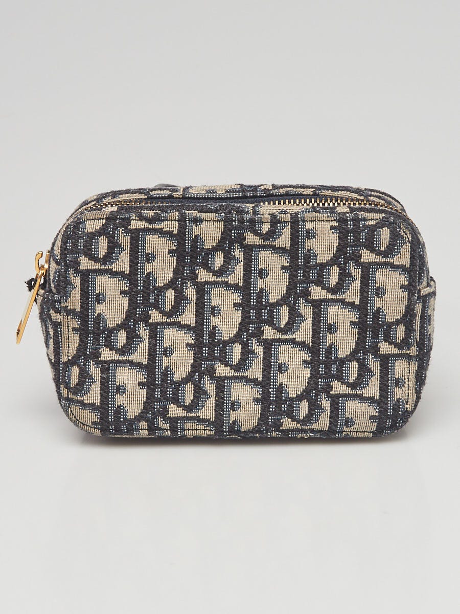 【スーパーセール】 Dior Canvas Oblique Blue Dior Christian Belt Bag Pouch 小物