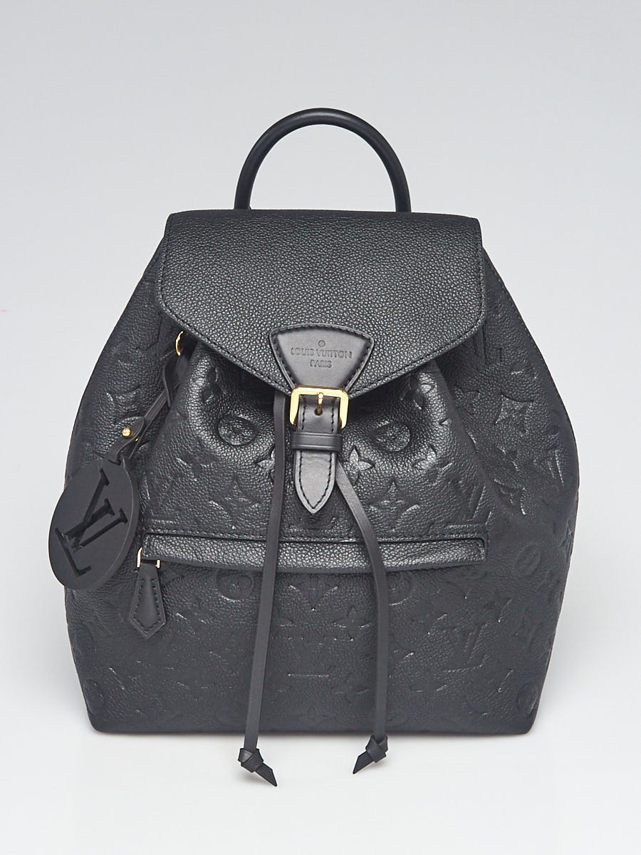 Louis Vuitton Black Monogram Empreinte Leather Montsouris Backpack Bag -  Yoogi's Closet