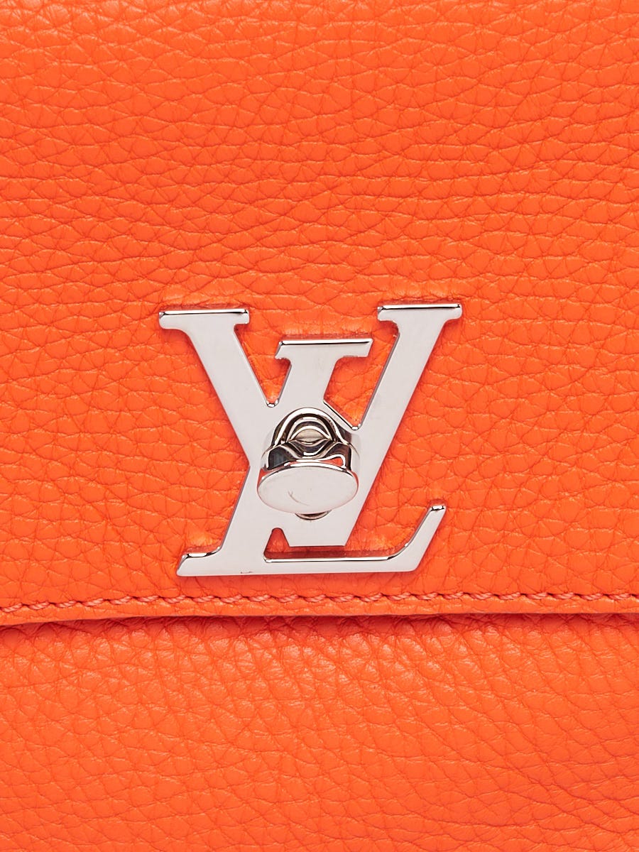 Louis Vuitton Tangerine/Taupe Taurillon Leather Marceau Bag - Yoogi's Closet