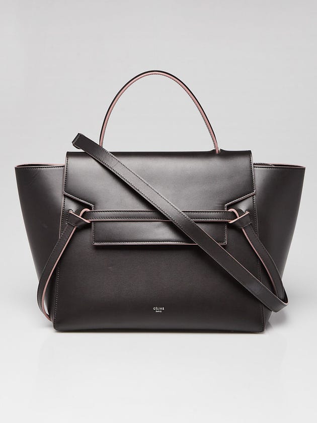 Celine Dark Grey Smooth Calfskin Leather Mini Belt Bag