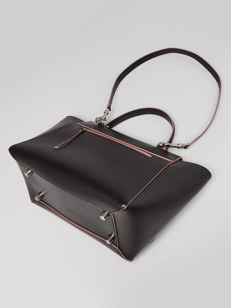 Celine Dark Grey Smooth Calfskin Leather Mini Belt Bag Yoogi s