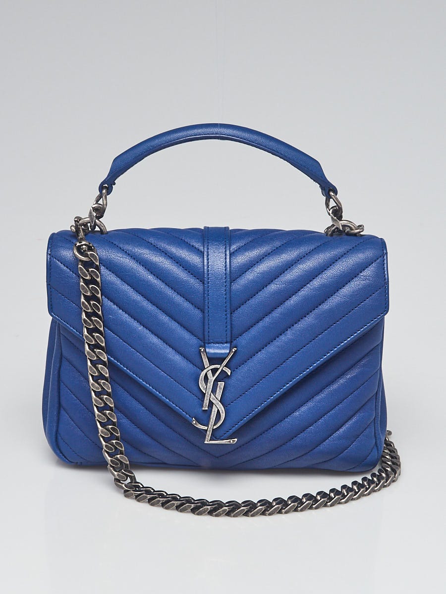 Ysl college 2025 bag blue