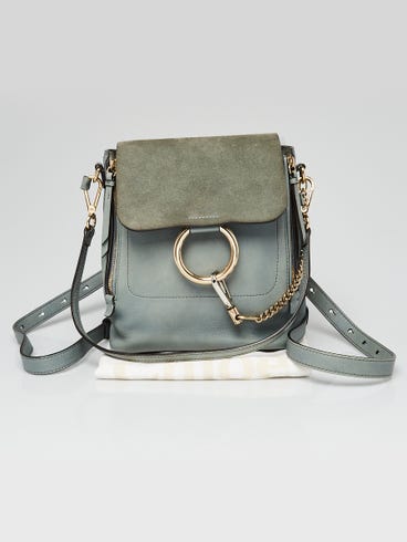 chloe faye small leather suede backpack Chlo and Tobacco Brown 8 length x 10 height x 5.5 width. Chlo Small Faye Suede &