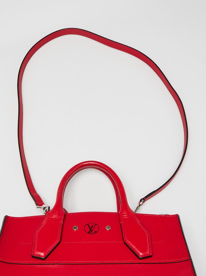 LOUIS VUITTON 'City Steamer MM' Bag in Tricolor Smooth Leather at