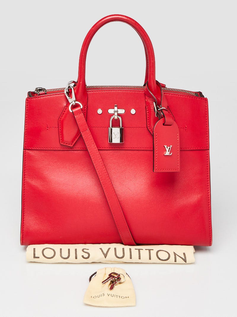 red louis vuitton tote