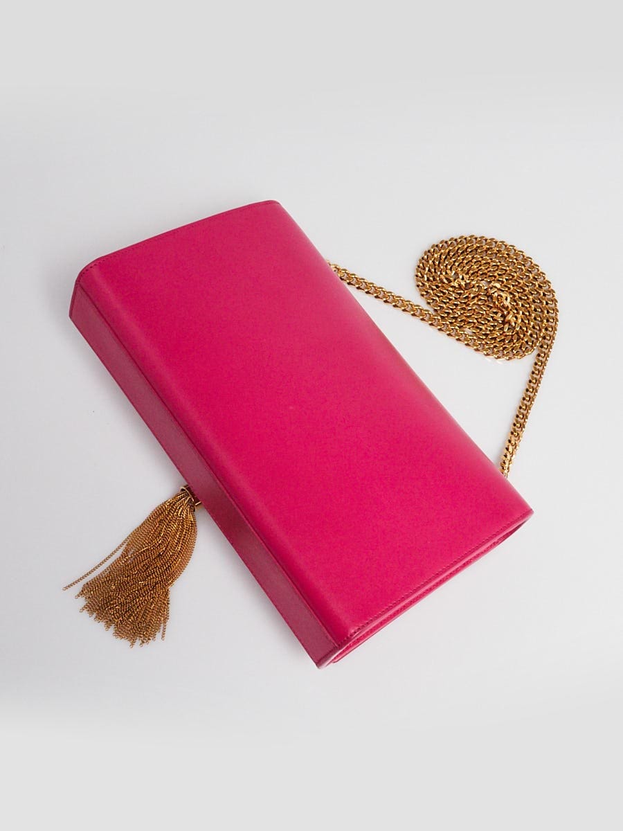 Yves Saint Laurent Pink Smooth Leather Medium Kate Tassel