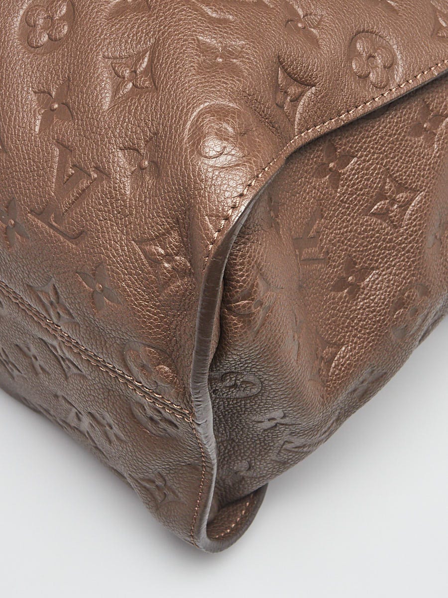 Louis Vuitton Bronze Monogram Empreinte Leather Lumineuse GM Bag at 1stDibs