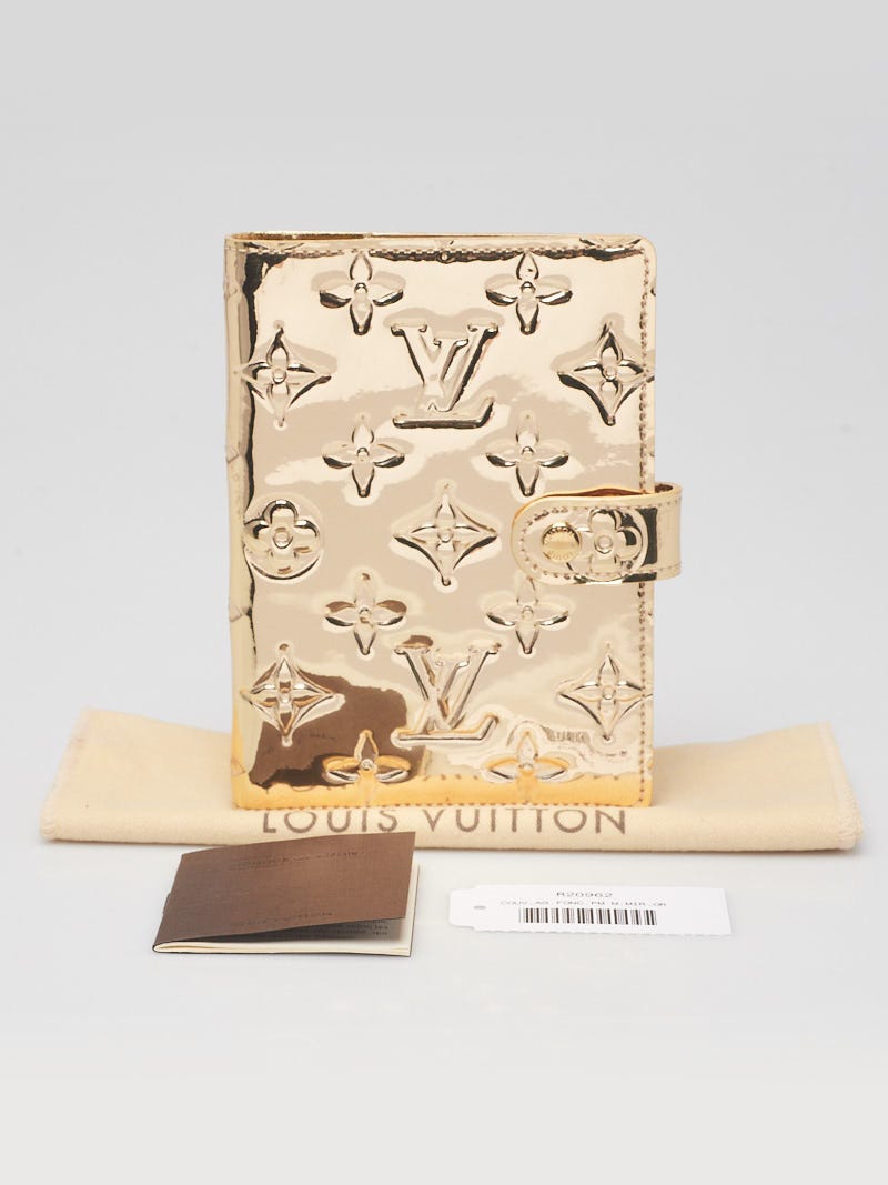 Louis Vuitton Limited Edition Gold Monogram Miroir Small Agenda