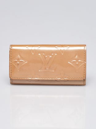 Louis Vuitton Beige Vernis Leather Multicles 4 Ring Key Holder