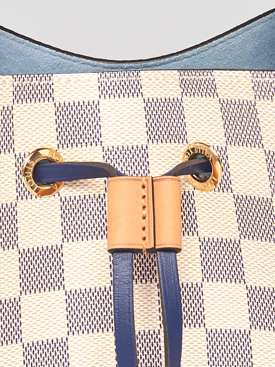Louis Vuitton Blue Damier Azur Canvas NeoNoe Braided MM Bag - Yoogi's Closet