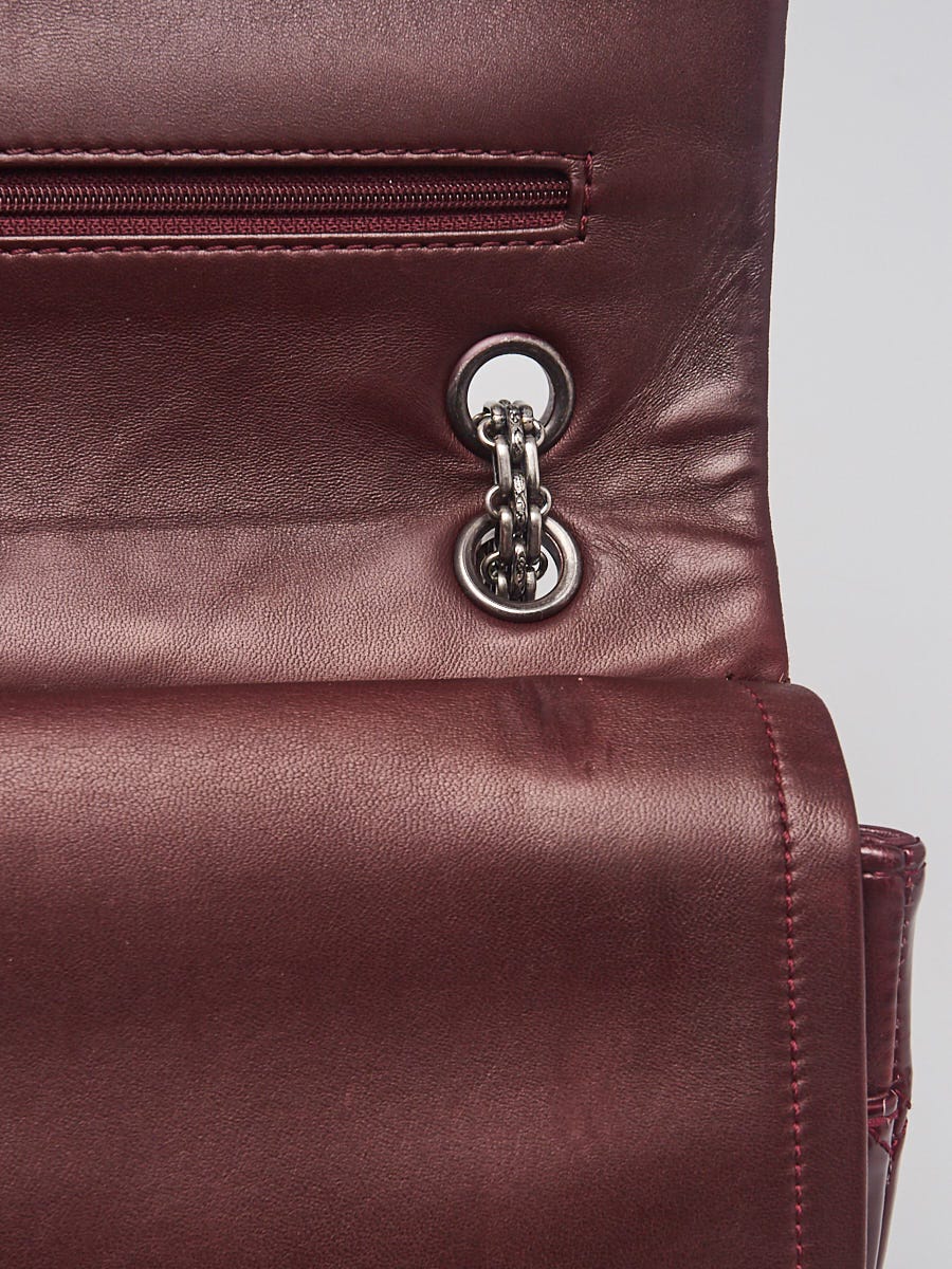 Chanel Burgundy 2.55 Reissue Quilted Patent Leather 227