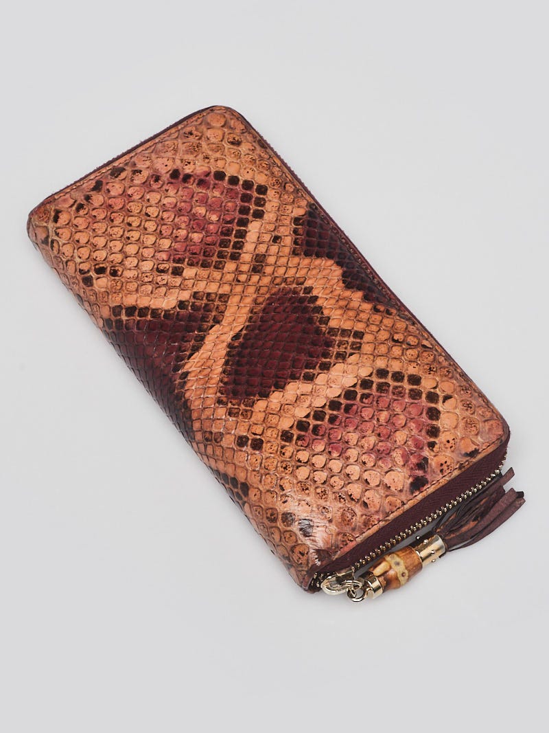 Gucci Multicolor Python Bamboo Tassel Zippy Wallet | eBay Gucci Multicolor Python Bamboo Tassel Zippy Wallet | eBay