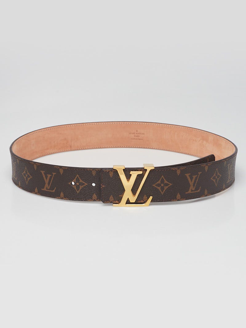 Louis Vuitton - Authenticated Initiales Belt - Leather Brown for Women, Good Condition