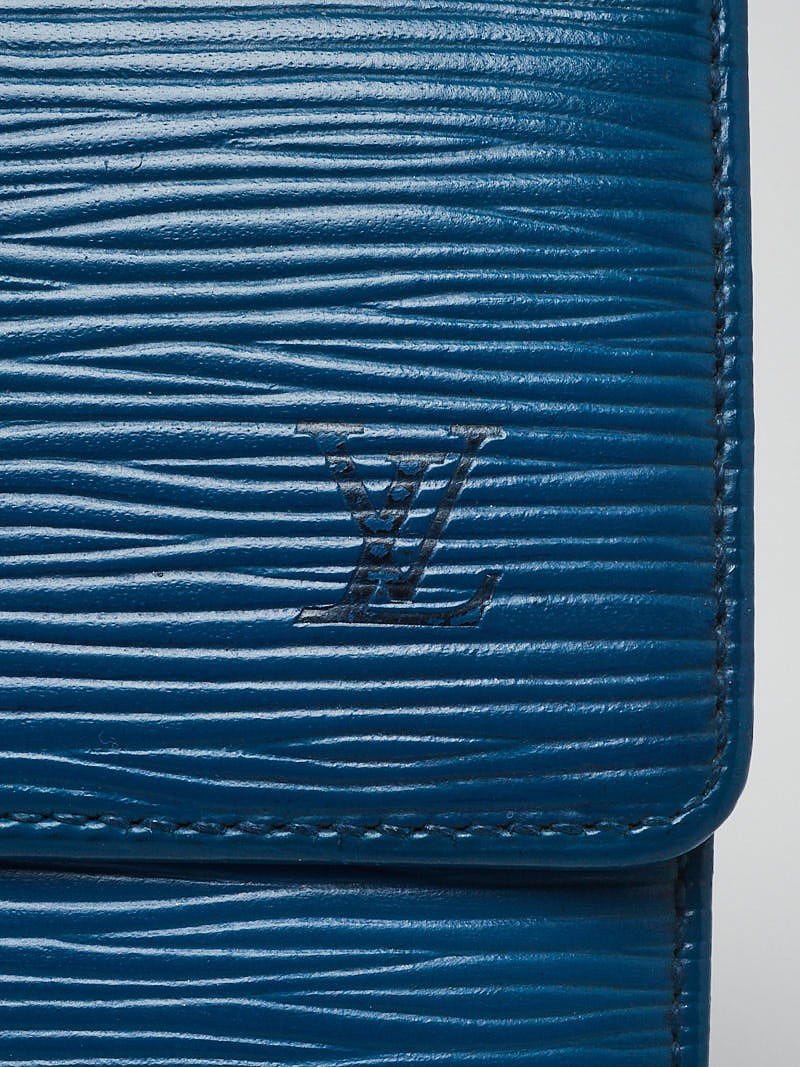 Louis Vuitton Toledo Blue Epi Leather Sarah Wallet - Yoogi's Closet