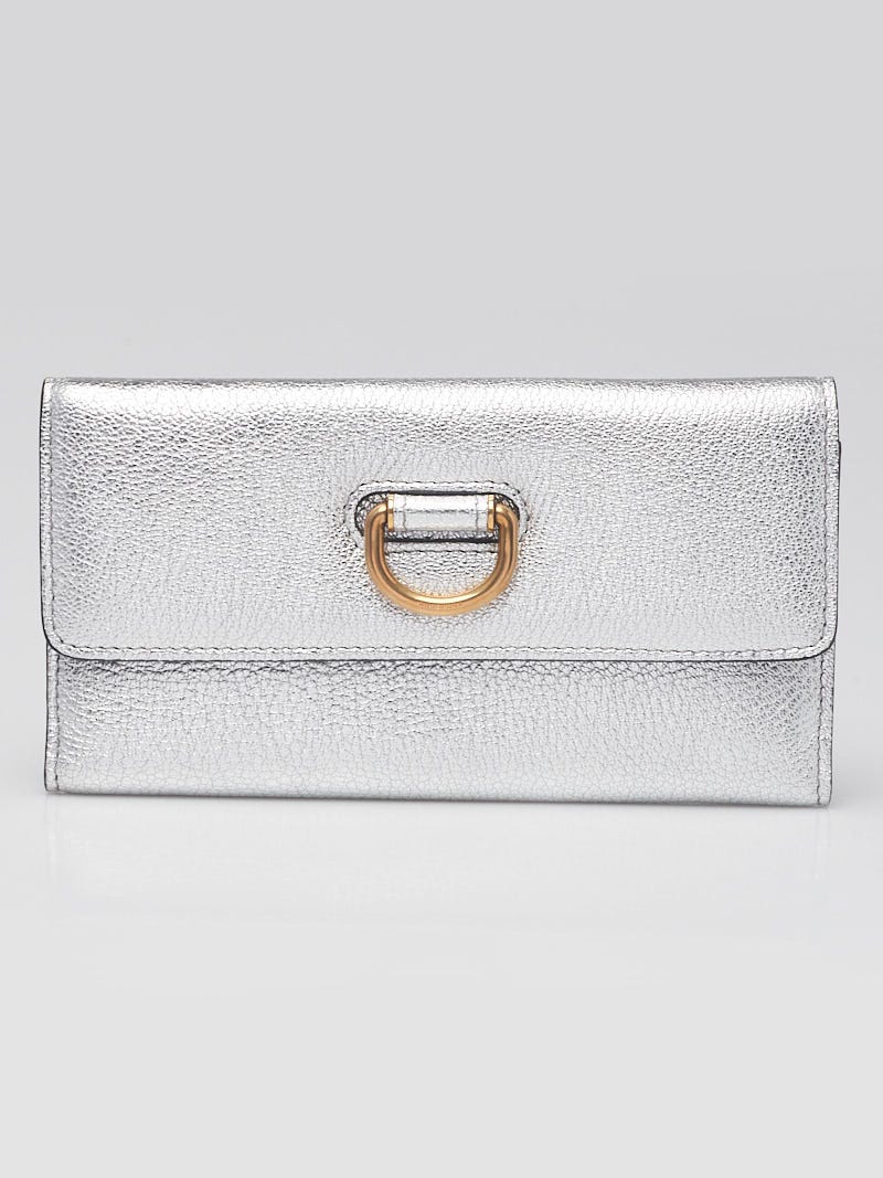 Burberry cheap wallet silver