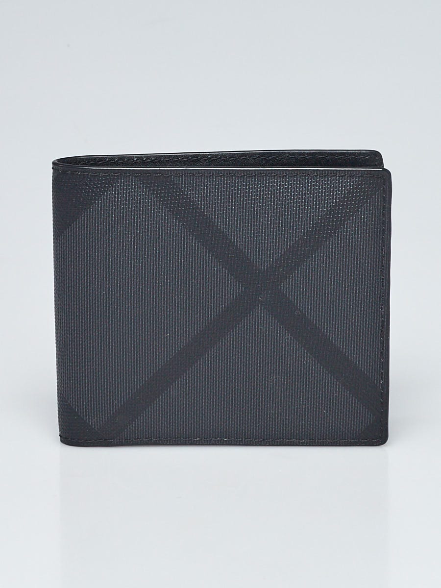 Burberry smoked check wallet store