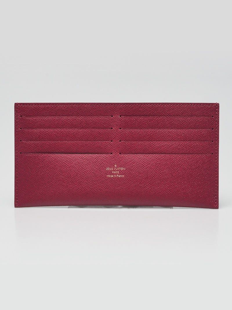Louis Vuitton Fuchsia Leather Felicie Card Holder Insert - Yoogi's Closet