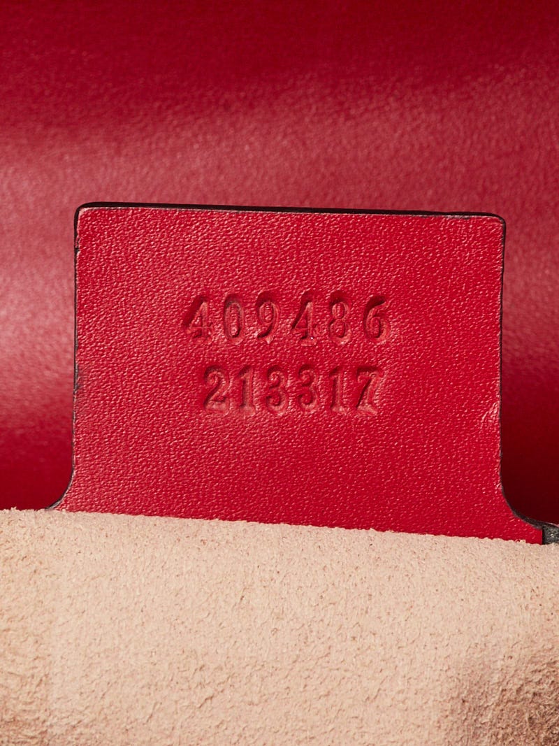 Gucci Red Guccissima Leather Padlock Medium Shoulder Bag Yoogi s Closet