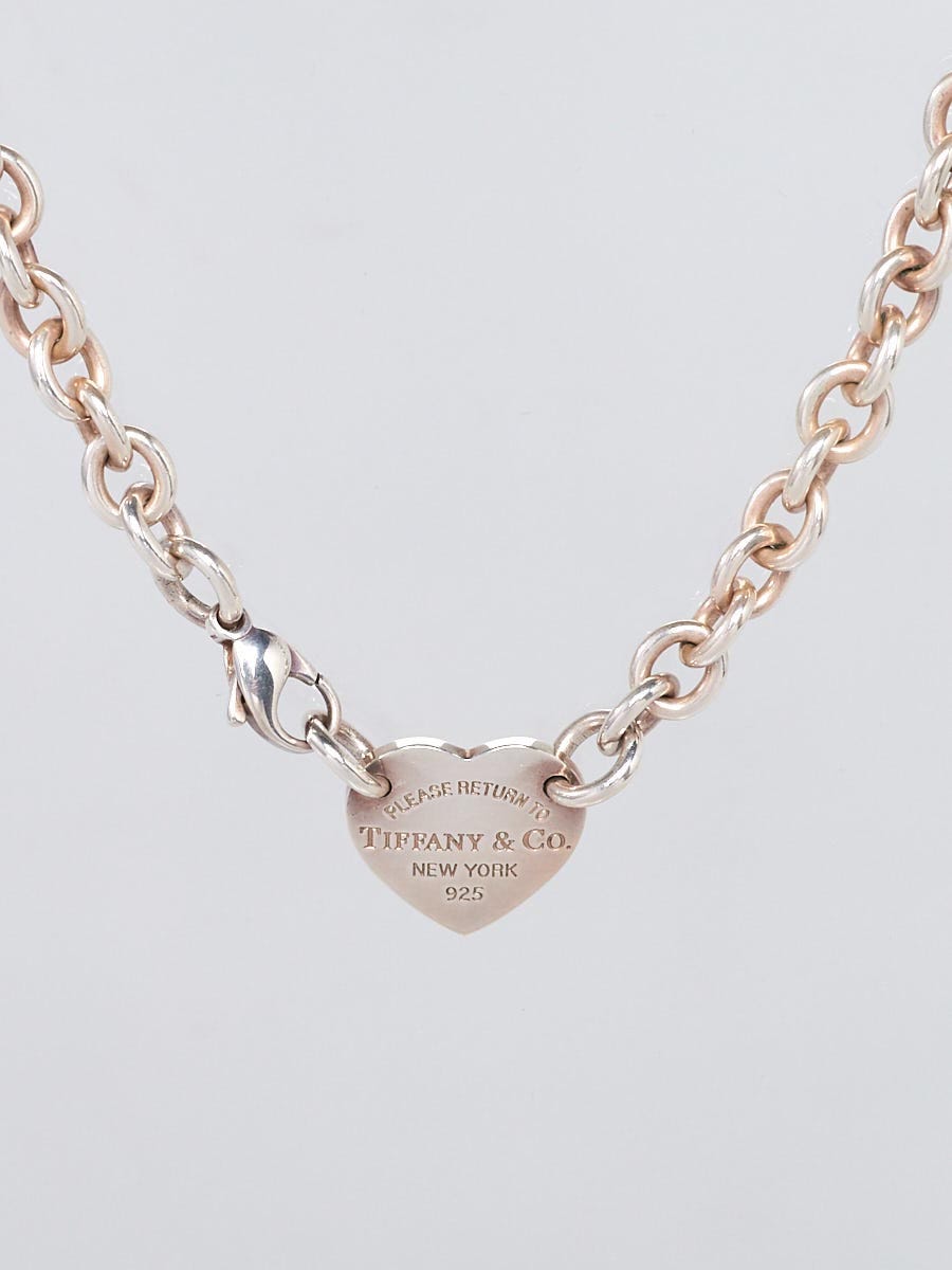 Tiffany heart outlet choker necklace