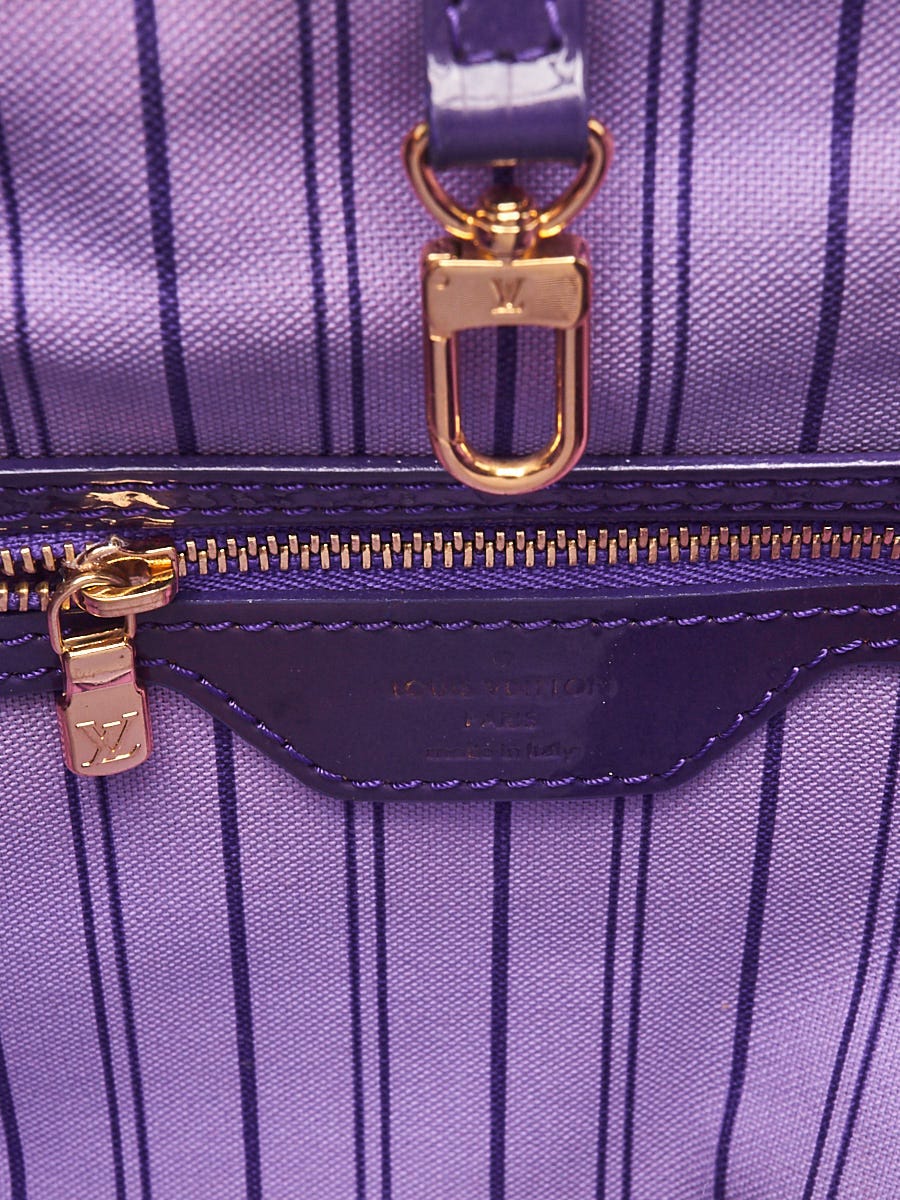 Louis Vuitton Limited Edition Violet Leather Cosmic Blossom