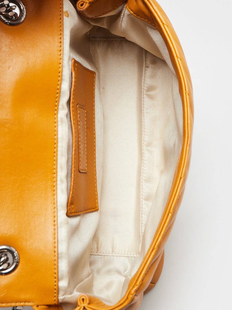Yves Saint Laurent Yellow Matelasse Leather Medium Punk