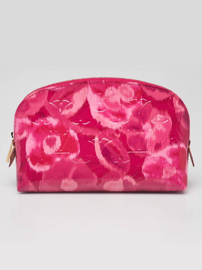 Louis Vuitton, Bags, Louis Vuitton Cosmetic Pouch In Rose Velours Ikat