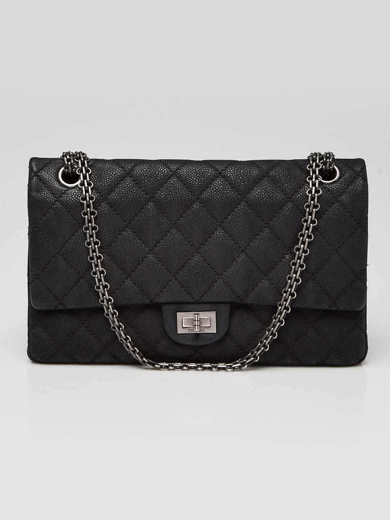 Matte black clearance chanel bag