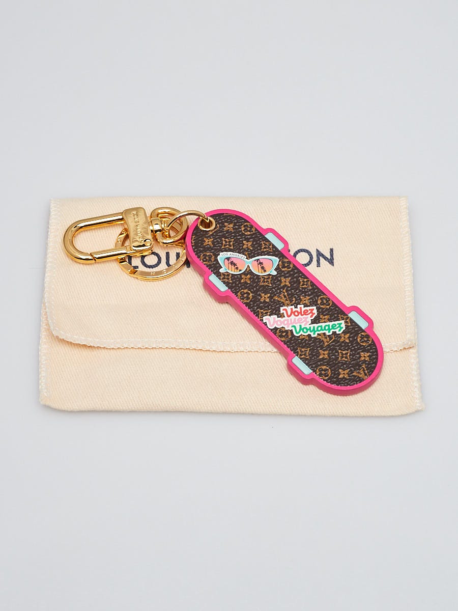 LOUIS VUITTON Monogram Illustre Groom Bag Charm Key Ring
