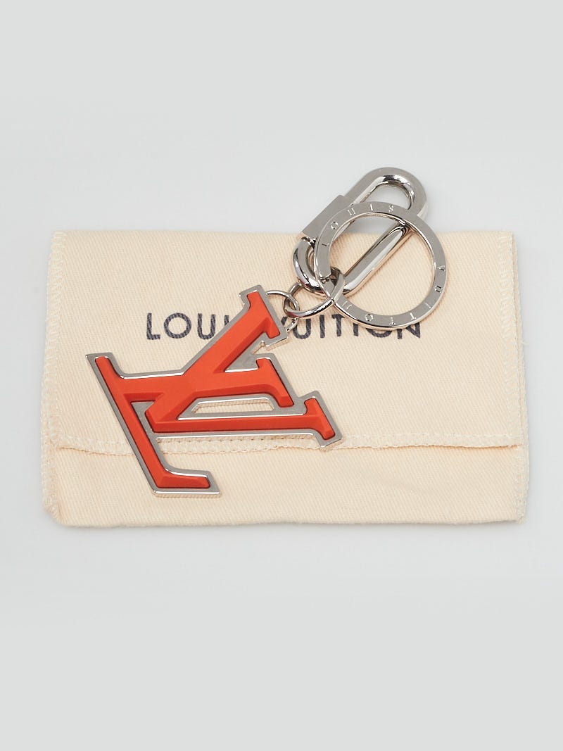 Authentic Louis Vuitton LV Cell Phone Strap Accessory RingCharm Key Ring Red