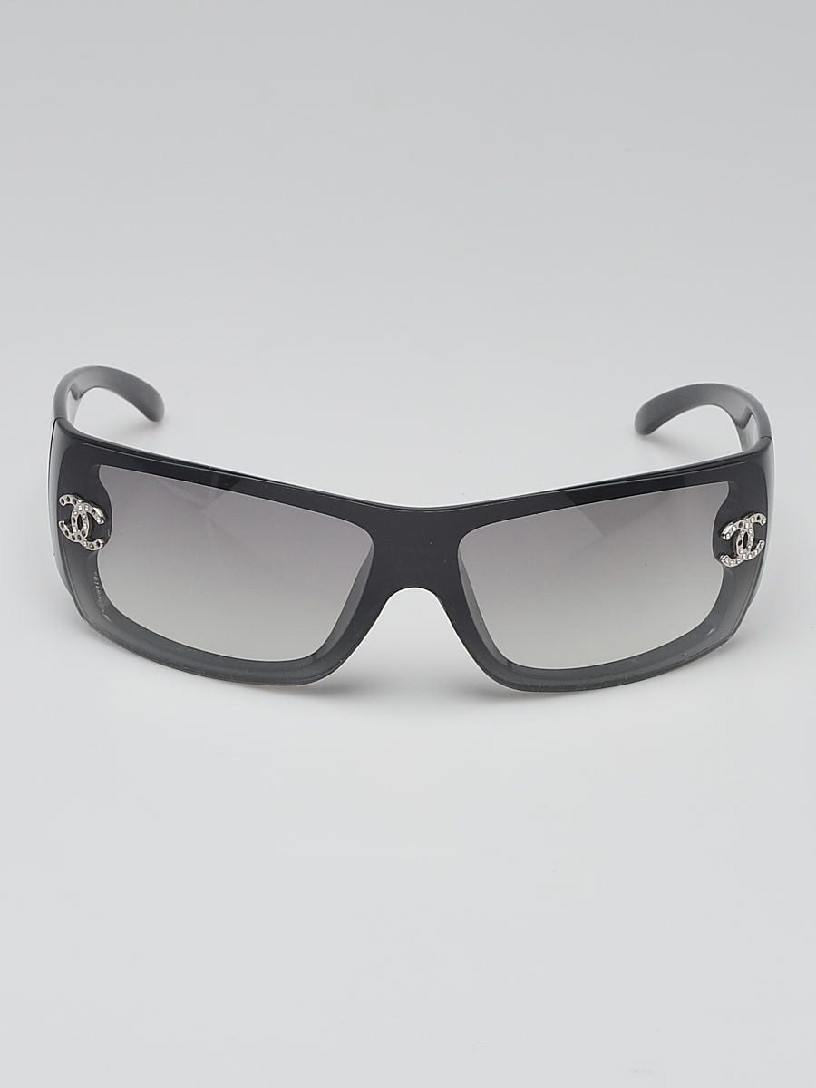 Chanel Black Frame and Swarovski Crystals CC Sunglasses -5088-B 
