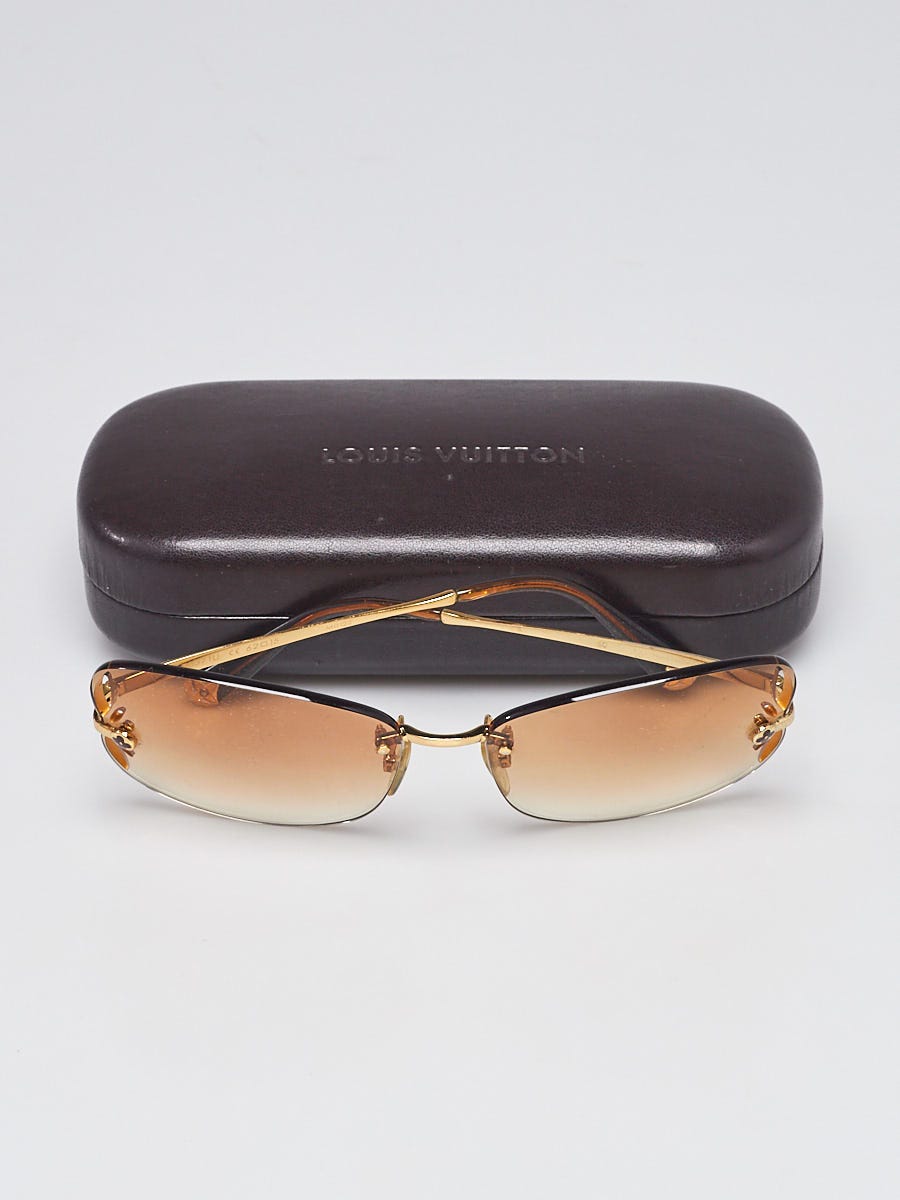 Louis Vuitton Goldtone Metal Magnolia Sunglasses Z0371U | Yoogi's