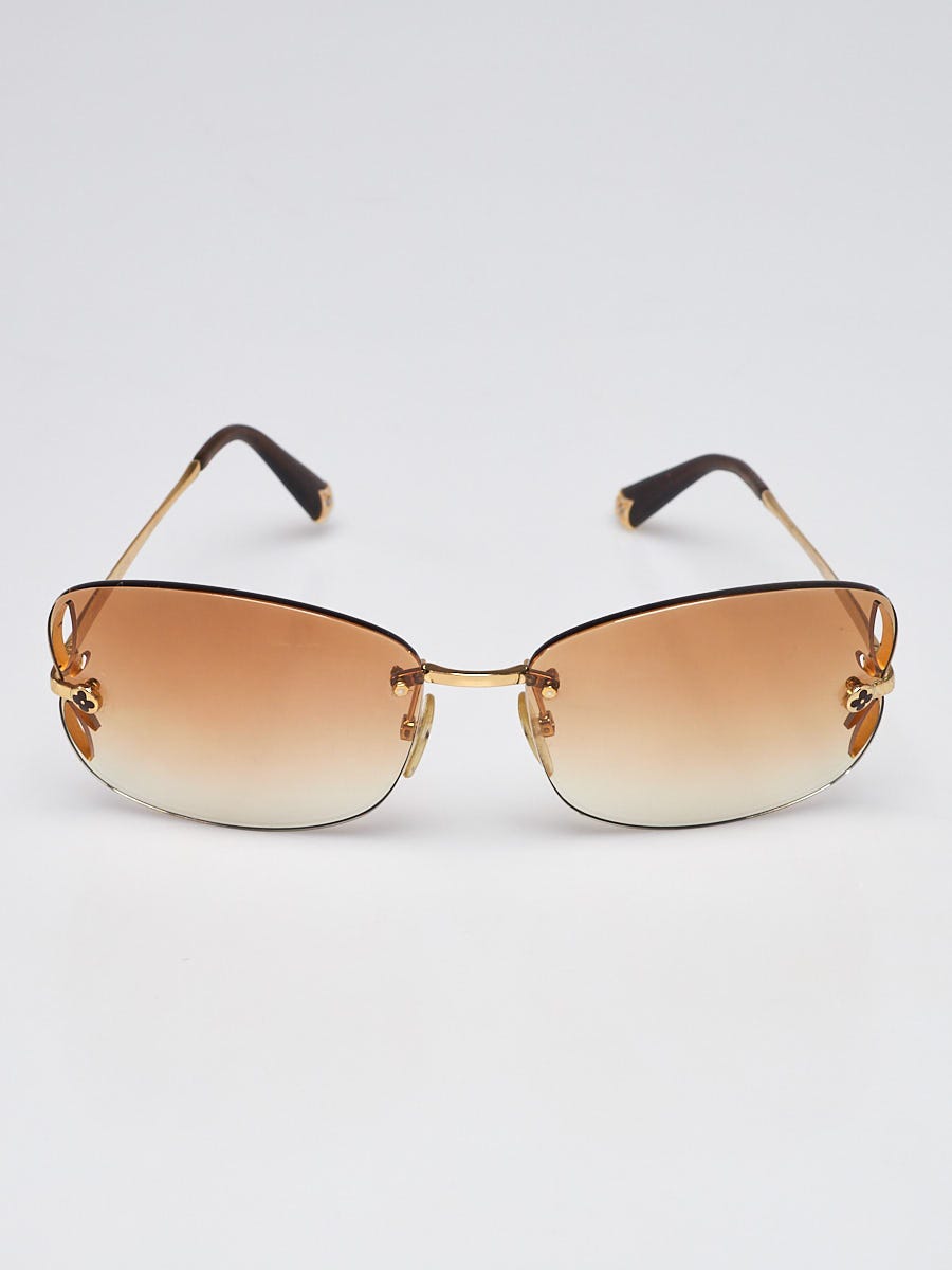Louis Vuitton Goldtone Metal Magnolia Sunglasses Z0371U | Yoogi's