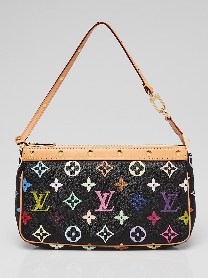 Louis Vuitton Black Monogram Multicolore Accessories Pochette Bag - Yoogi's  Closet