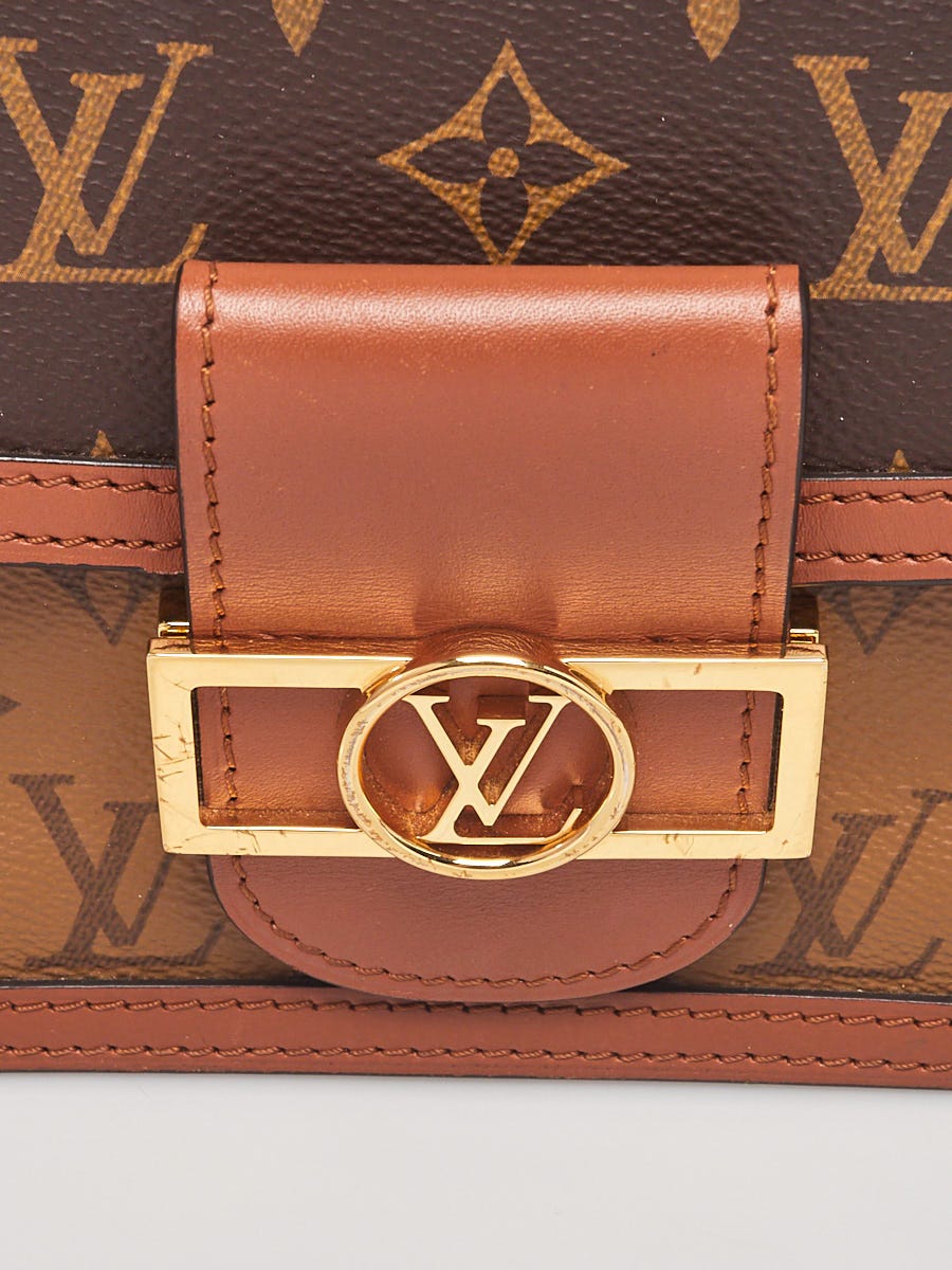 Louis Vuitton Dauphine Shoulder Bag Reverse Monogram Canvas Mini at 1stDibs