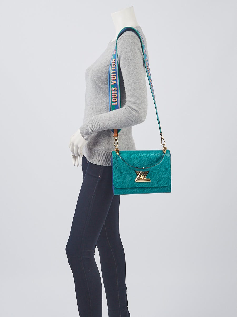 Louis Vuitton Bi-Color Green/Blue Epi Leather Twist MM Bag w